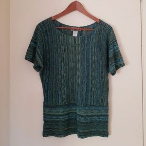 212 Green Blue Top